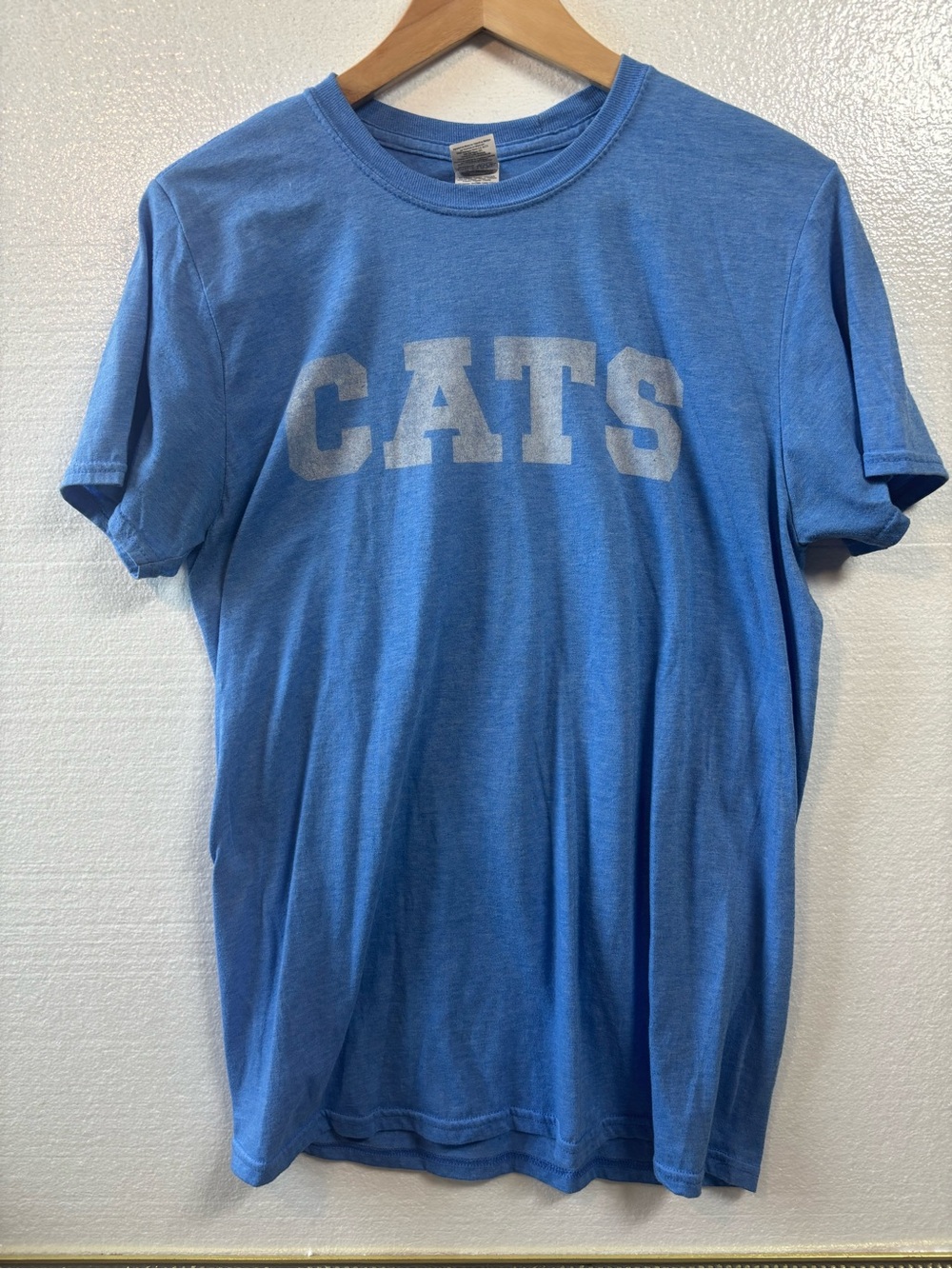 Gildan Light Blue "CATS" Short Sleeve Crewneck Tee